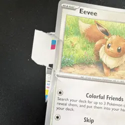 Eevee 133/165 Pokemon 151 error card paper jam error - Image 2