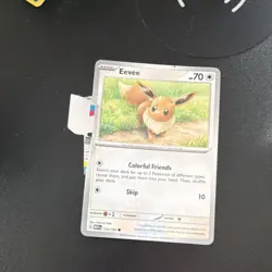 Eevee 133/165 Pokemon 151 error card paper jam error - Image 3