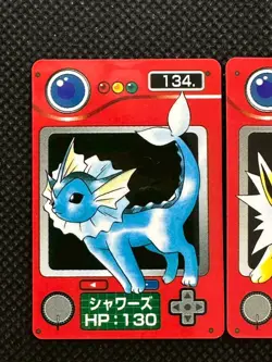 Vaporeon Jolteon Flareon 134 135 136 Pokemon Pokedex Mini Card Zukan Japanese - Image 2