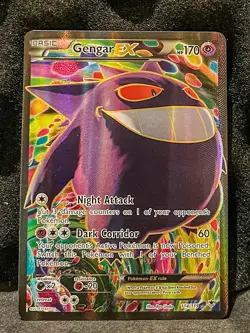 Gengar EX 114/119 Full Art Ultra Rare Holo XY Phantom Forces LP/NM Pokemon Card - Image 1