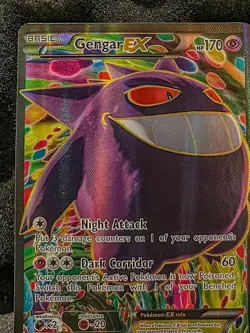Gengar EX 114/119 Full Art Ultra Rare Holo XY Phantom Forces LP/NM Pokemon Card - Image 3