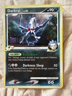 Pokemon TCG Darkrai G Lv.58 3/111 Holo Rare Rising Rivals LP - Image 1