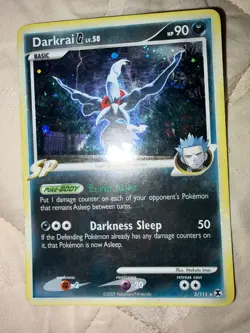 Pokemon TCG Darkrai G Lv.58 3/111 Holo Rare Rising Rivals LP - Image 3