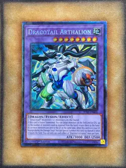 Yugioh Dracotail Arthalion JUSH-EN006 Collector Rare 1st Ed NM - Image 1