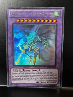 Yu-Gi-Oh! YuGiOh Dragon Knight Draco-Equiste DREV-EN038 Ghost Rare Unlimited MP - Image 1
