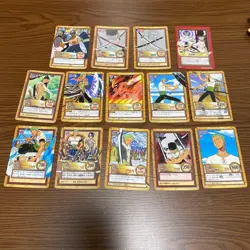 Bandai Carddass One Piece Hyper Battle Zoro 14 Card Set Rare Authentic - Image 1