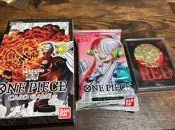 One piece Card Film RED promo pack + anniversary Medal+ New Navy Deck Set! - Image 1