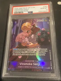 One Piece OP12 Legacy of the Master Vinsmoke Sanji OP10-063 TR PSA 10 Treasure - Image 1