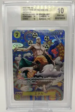 2023 One Piece Enel OP05-100 SP Alt Art One Piece JAPANESE- BGS 10 PRISTINE - Image 1