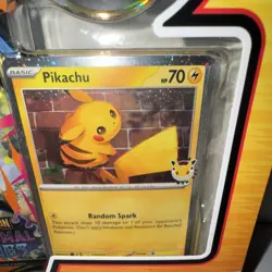 Blister pack, Pikachu Promo card, 3booster packs, Fast Shipping - Image 2