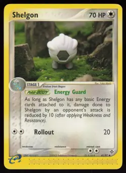 E-Reader Shelgon - 41/97 Dragon Yuka Morii Clay Art Pokemon TCG Card - Image 1