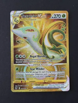 Serperior VSTAR 210/195 Silver Tempest Pokemon Card NM - Image 1