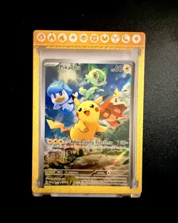 Pikachu Adventuring Together SVF 027 Illustration Rare Pokemon Card NM Slab - Image 1