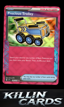 Precious Trolley 185/191 Pokemon ACE SPEC Rare SV08: Surging Sparks Card NM - Image 1