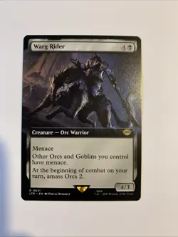 Warg Rider R Extended Art Regular #831 | LTR Lord Of The Rings | MTG - Image 1