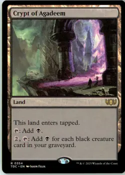 Crypt of Agadeem 354 Rare Commander: Tarkir: Dragonstorm Near Mint - Image 2