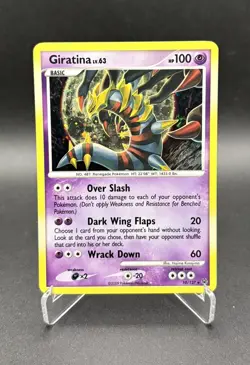 Pokemon Giratina 10/127 - Platinum Holo Rare English 2009 - MP - Image 1