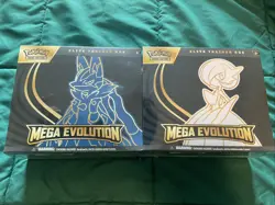 Pokemon TCG Mega Evolution Gardevoir And Lucario ETB New Factory Sealed - Image 1