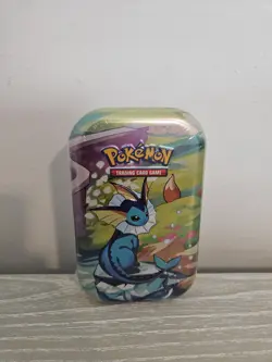 Pokemon TCG Prismatic Mini Tin Vaporeon – Factory Sealed - Image 1