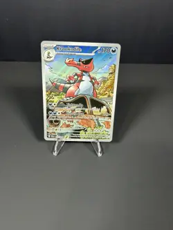 Pokemon Krookodile 137/086 Holo Illustration Rare SV: Black Bolt NM Pack Fresh! - Image 2