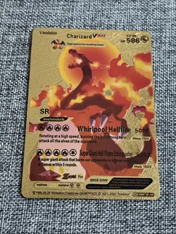 Pokemon Charizard VMAX 586HP Gold Foil Fan Art 🔥SMP 26-44 - Image 1