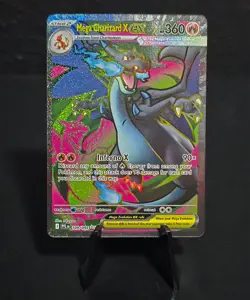 English Pokemon Phantasmal Flames Mega Charizard ex Ultra Rare 109/094 NM - Image 1