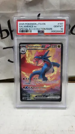 2025 SALAMENCE EX SIR ILLUSTRATION RARE JOURNEY TOGETHER POKEMON PSA 10 #187 - Image 2