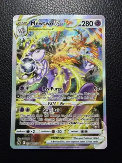 Pokemon Mewtwo VSTAR GG44/GG70 Crown Zenith NM - Image 1