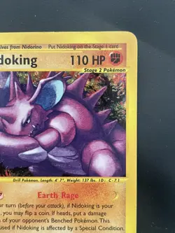 Nidoking H18/H32 Holo - Aquapolis - Rare Vintage Pokemon Card - e-Reader - EX/NM - Image 3