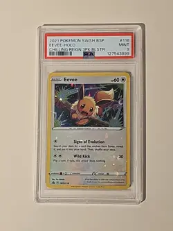 Pokemon TCG Eevee SWSH Black Star Promo SWSH118 Holo PSA 9 MINT - Image 1