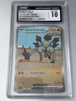 The Pokemon Company Sandy Shocks ex SIR Holo 250/182 Eng 2023 CGC 10 - Image 1