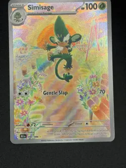 Pokemon TCG Simisage 090/086 Black Bolt Illustration Rare English (NM) - Image 1