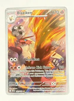 Blaziken - 192/182 - Illustration Rare NM-Mint Pokemon SV10 - Destined Rivals - Image 1