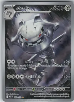 Steelix 150/132 Illustration Rare Mega Evolution Pokemon Near Mint - Image 1