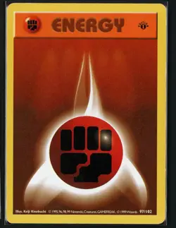 Fighting Energy HP 97/102 - 1st Edition Base Set Shadowless - Pokemon 1999 (B) - Image 1