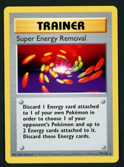 Super Energy Removal NM 79/102 - Base Set Shadowless - Pokemon 1999 WOTC - Image 1