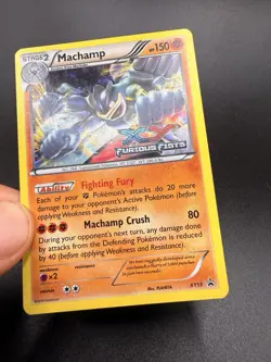 Pokemon Machamp XY13 Furious Fists Pre-Release Promo Holofoil - NM/LP - Image 2