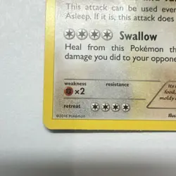 Pokemon Snorlax Rare 77/124 Fates Collide 2016 Basic 140 HP Tomokazu Komiya - Image 4