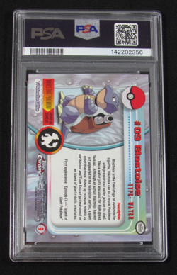 2000 Topps Chrome Pokemon T.V. #9 BLASTOISE PSA 7 NM - Image 2