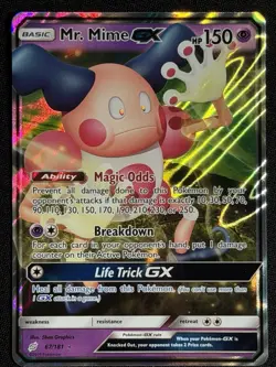 Pokemon TCG Team Up Mr. Mime GX 67/181 Holo Rare - Image 1
