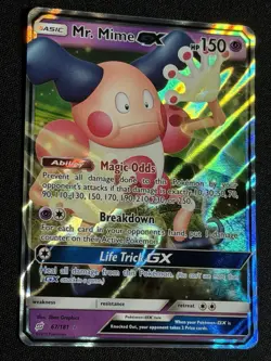 Pokemon TCG Team Up Mr. Mime GX 67/181 Holo Rare - Image 2