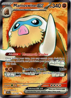 Mamoswine ex 174/159 Ultra Rare Journey Together Pokemon Near Mint - Image 1