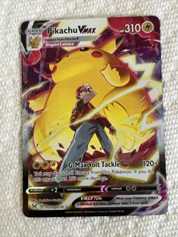 Pokemon TCG Pikachu VMAX SWSH062 Promo Holo 310 HP G-Max Volt Tackle - Image 1