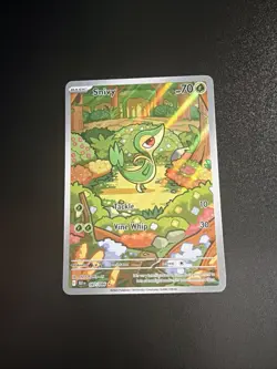 Pokemon Snivy 087/086 Illustration Rare SV Black Bolt English TCG NM - Image 1