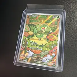 Pokemon Snivy 087/086 Illustration Rare SV Black Bolt English TCG NM - Image 3
