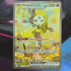 Pokemon TCG Meloetta EX Sv: Black Bolt Full Art Holo Rare 167/086 200 HP Basic - Image 1