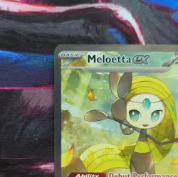Pokemon TCG Meloetta EX Sv: Black Bolt Full Art Holo Rare 167/086 200 HP Basic - Image 3