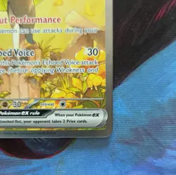 Pokemon TCG Meloetta EX Sv: Black Bolt Full Art Holo Rare 167/086 200 HP Basic - Image 5