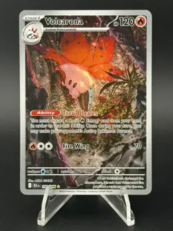 2025 Pokemon Black Bolt Volcarona Illustration Rare #100/086 - Image 1