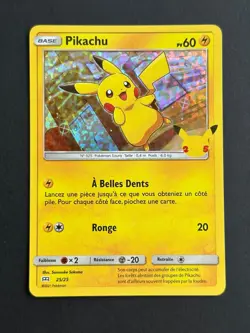 Carte Pokemon - Pikachu - (Holo) 25/25 - Mac Donald 2021 - Francais - Neuf - Image 1
